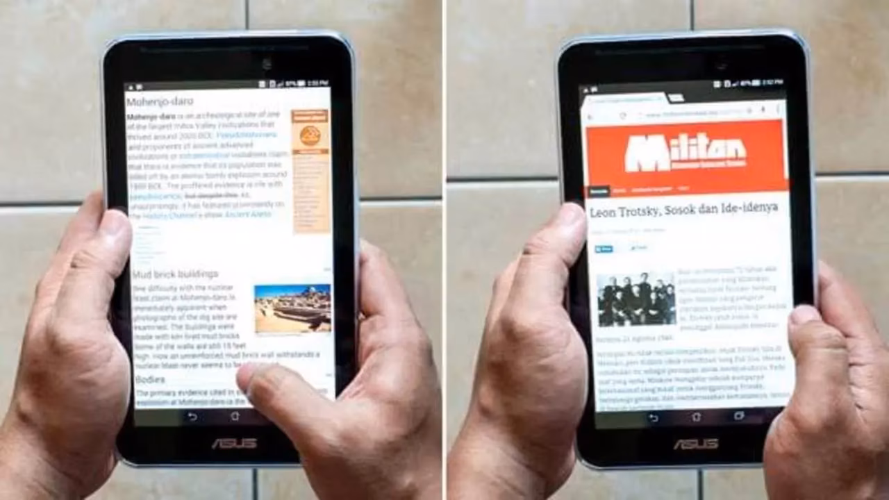 Baca Artikel dengan FonePad 7